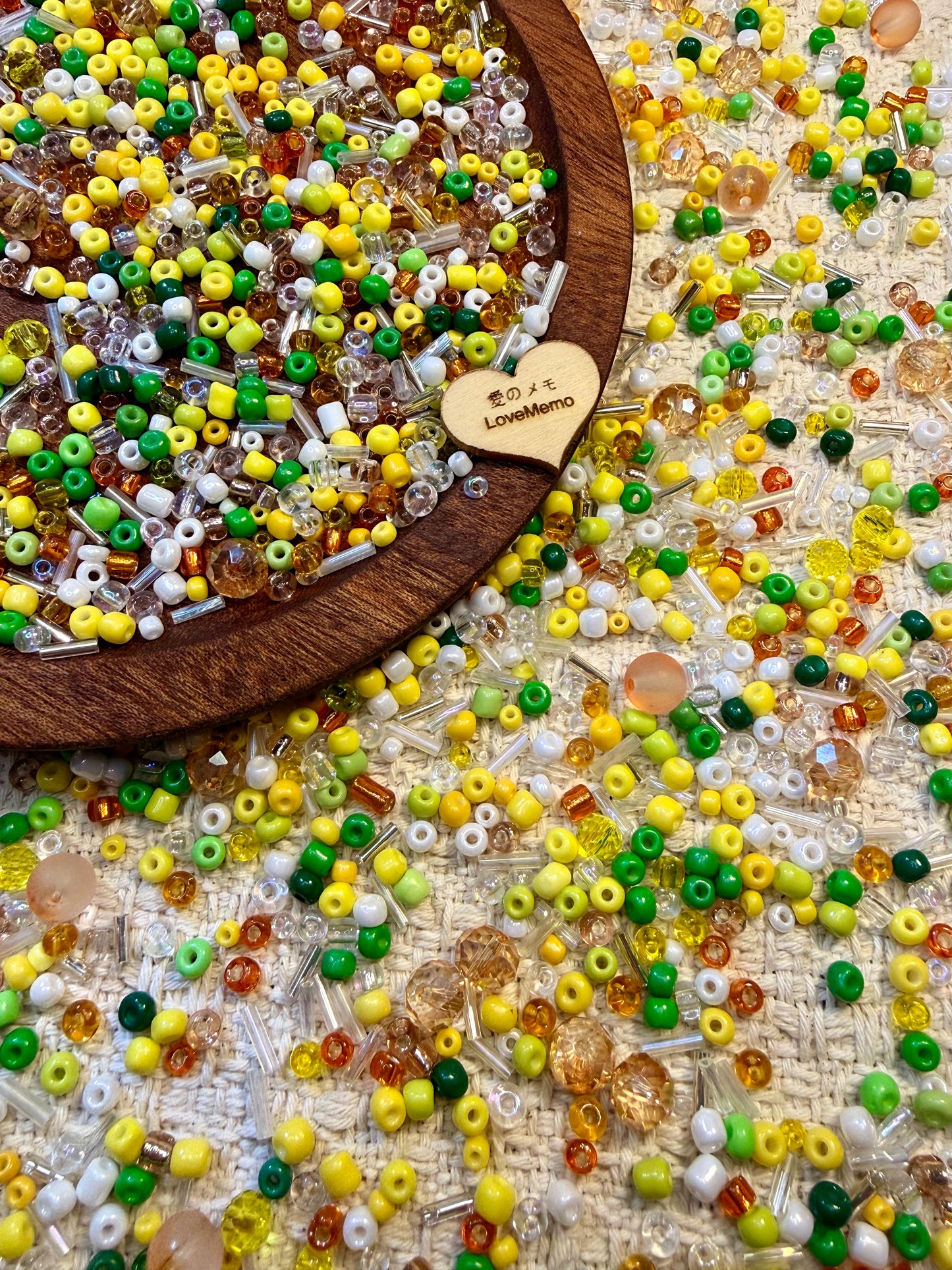 愛のメモ|夏の果実|ミックスビーズ30g/ 60g|010# ビーズキット、材料セット、ミックス米ビーズ