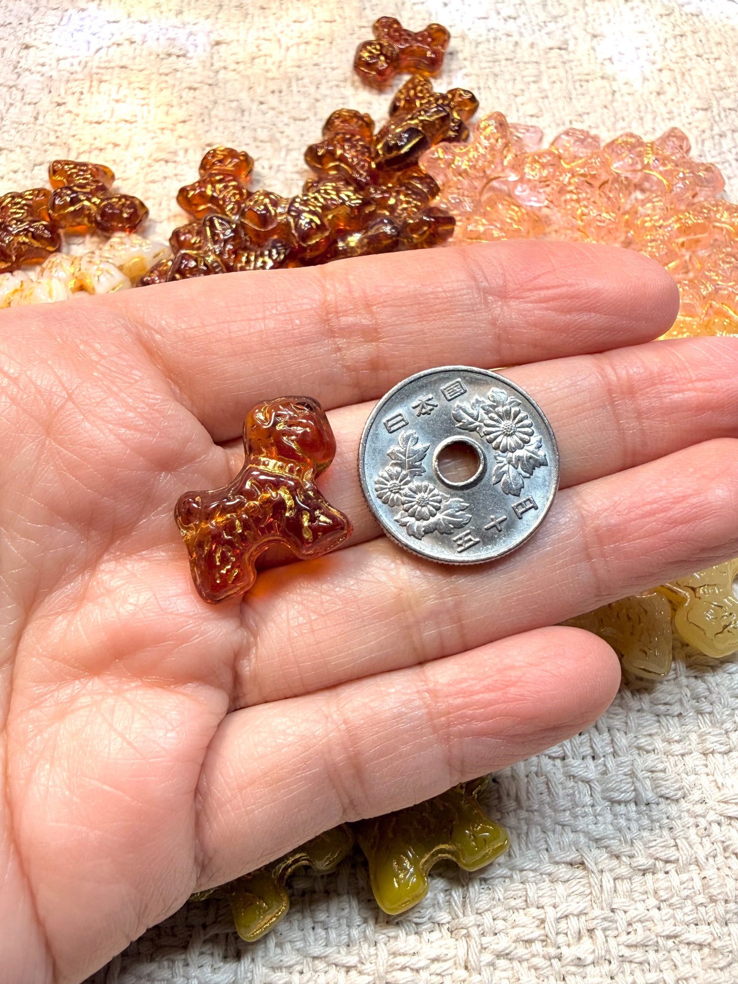 愛のメモ|描金ドッグ(シュナウザー)|手作り琉璃ビーズ|全5色 ビーズ、材料セット、ペンダン、チャーム、ハンドメイド