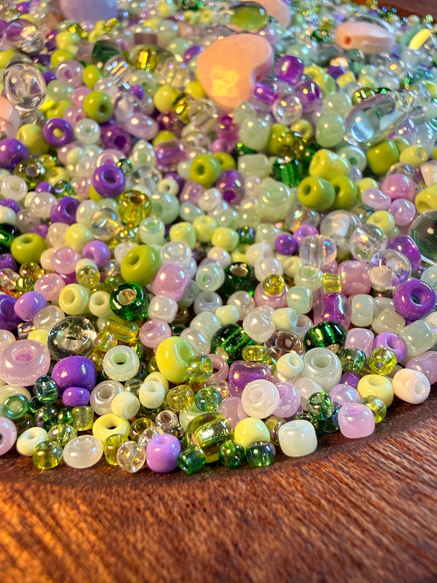 愛のメモ｜雨あがりの睡蓮｜ミックスビーズ 60g/30g｜001# ビーズキット、材料セット、ミックス米ビーズ