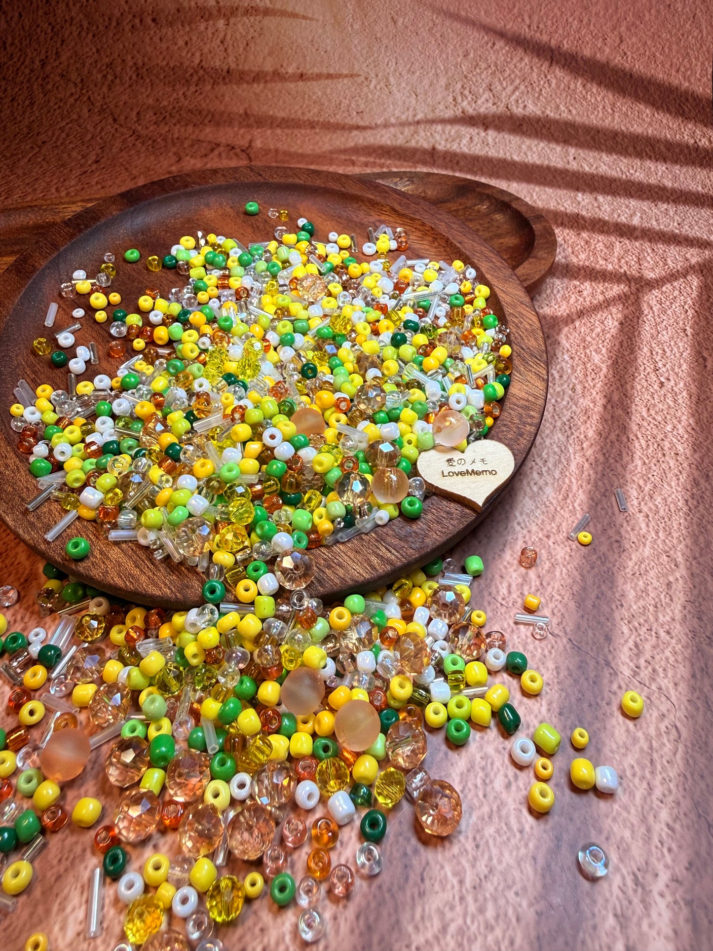 愛のメモ｜夏の果実｜ミックスビーズ30g/ 60g｜010# ビーズキット、材料セット、ミックス米ビーズ