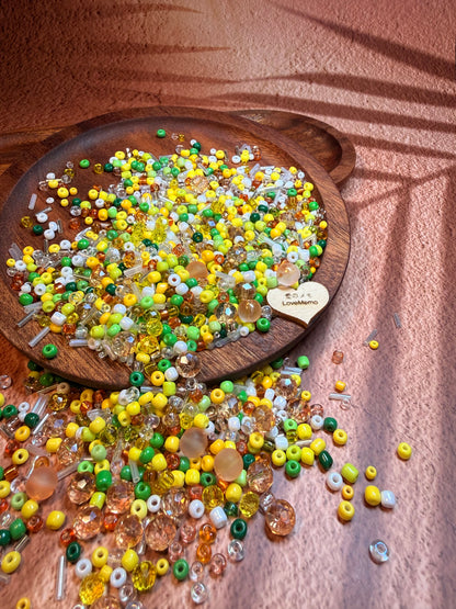 愛のメモ｜夏の果実｜ミックスビーズ30g/ 60g｜010# ビーズキット、材料セット、ミックス米ビーズ