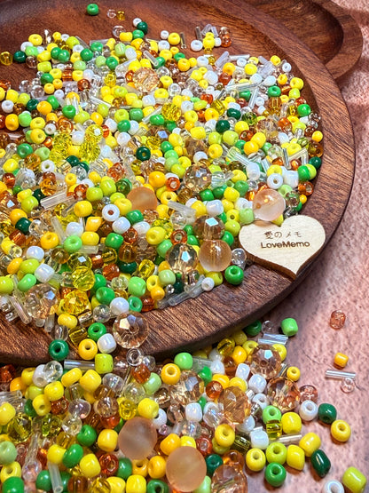 愛のメモ｜夏の果実｜ミックスビーズ30g/ 60g｜010# ビーズキット、材料セット、ミックス米ビーズ