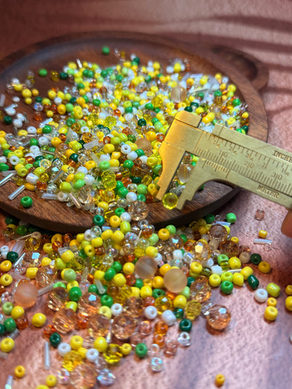 愛のメモ｜夏の果実｜ミックスビーズ30g/ 60g｜010# ビーズキット、材料セット、ミックス米ビーズ