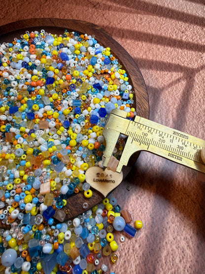 愛のメモ｜夏のビーチ花火｜ミックスビーズ 30g/60g｜007# ビーズキット、材料セット、ミックス米ビーズ