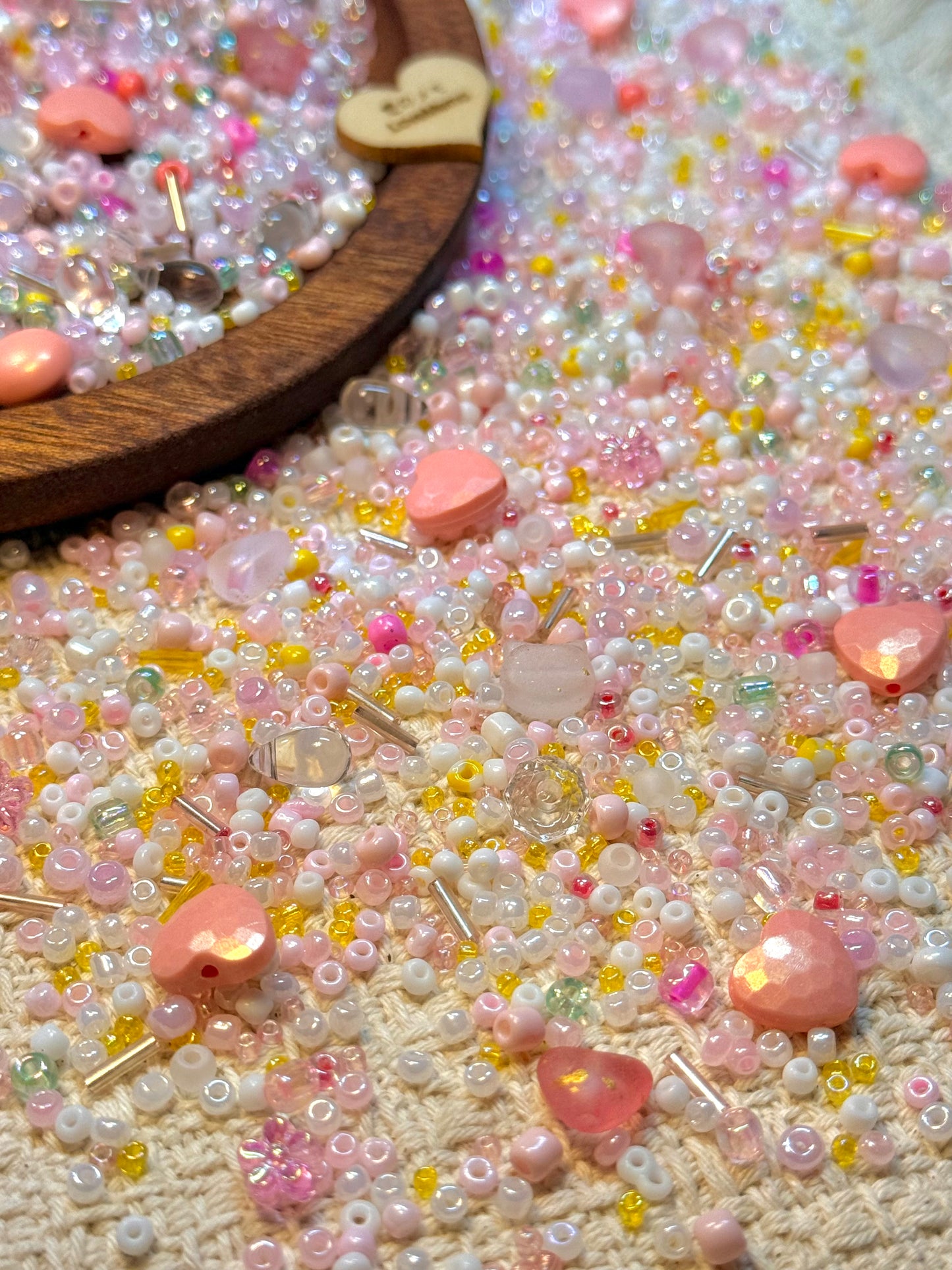 愛のメモ｜ロリポッププリンセス｜ミックスビーズ 60g/30g｜004# ビーズキット、材料セット、ミックス米ビーズ