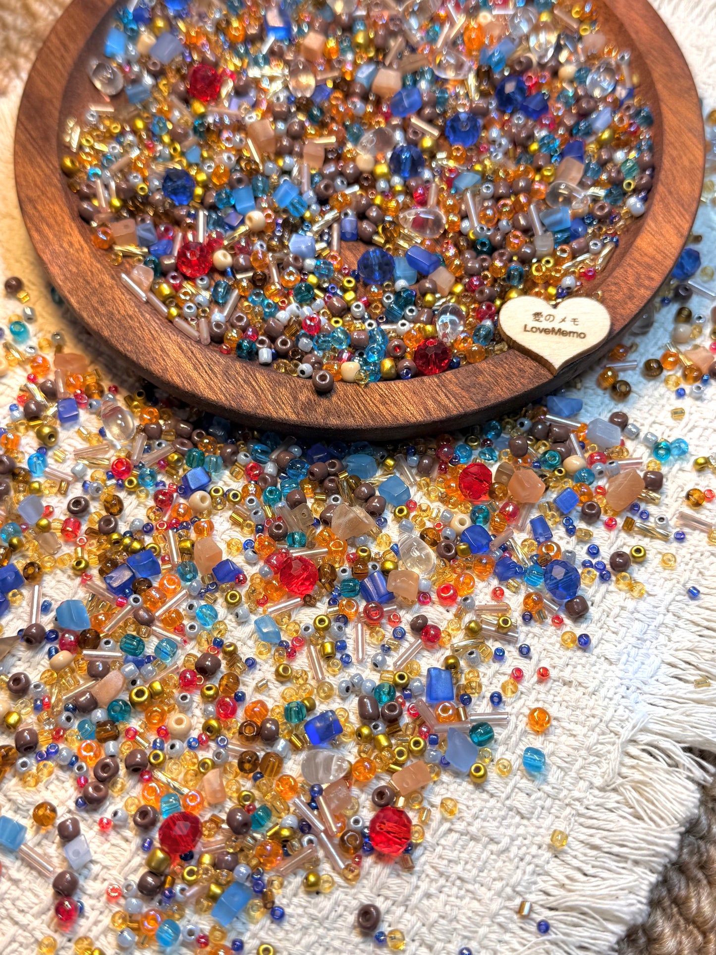 愛のメモ｜海の底の宝物｜ミックスビーズ 30g/60g｜012# ビーズキット、材料セット、ミックス米ビーズ
