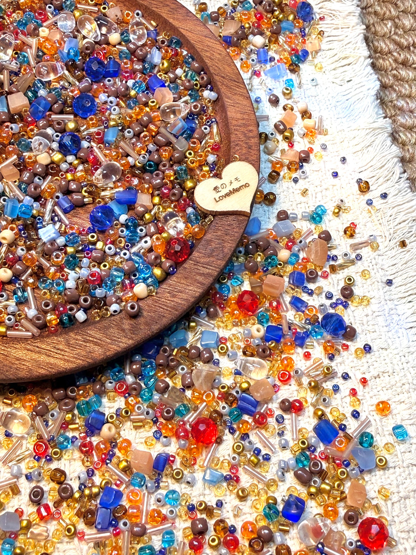 愛のメモ｜海の底の宝物｜ミックスビーズ 30g/60g｜012# ビーズキット、材料セット、ミックス米ビーズ