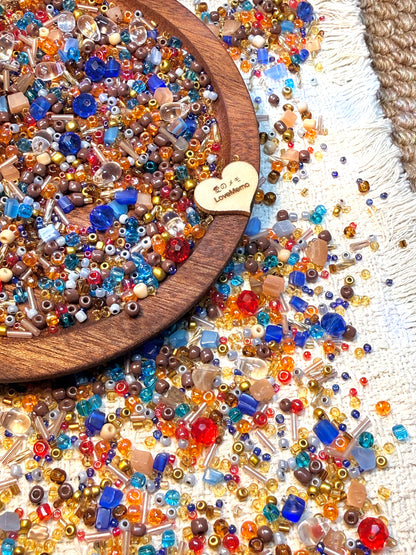 愛のメモ｜海の底の宝物｜ミックスビーズ 30g/60g｜012# ビーズキット、材料セット、ミックス米ビーズ