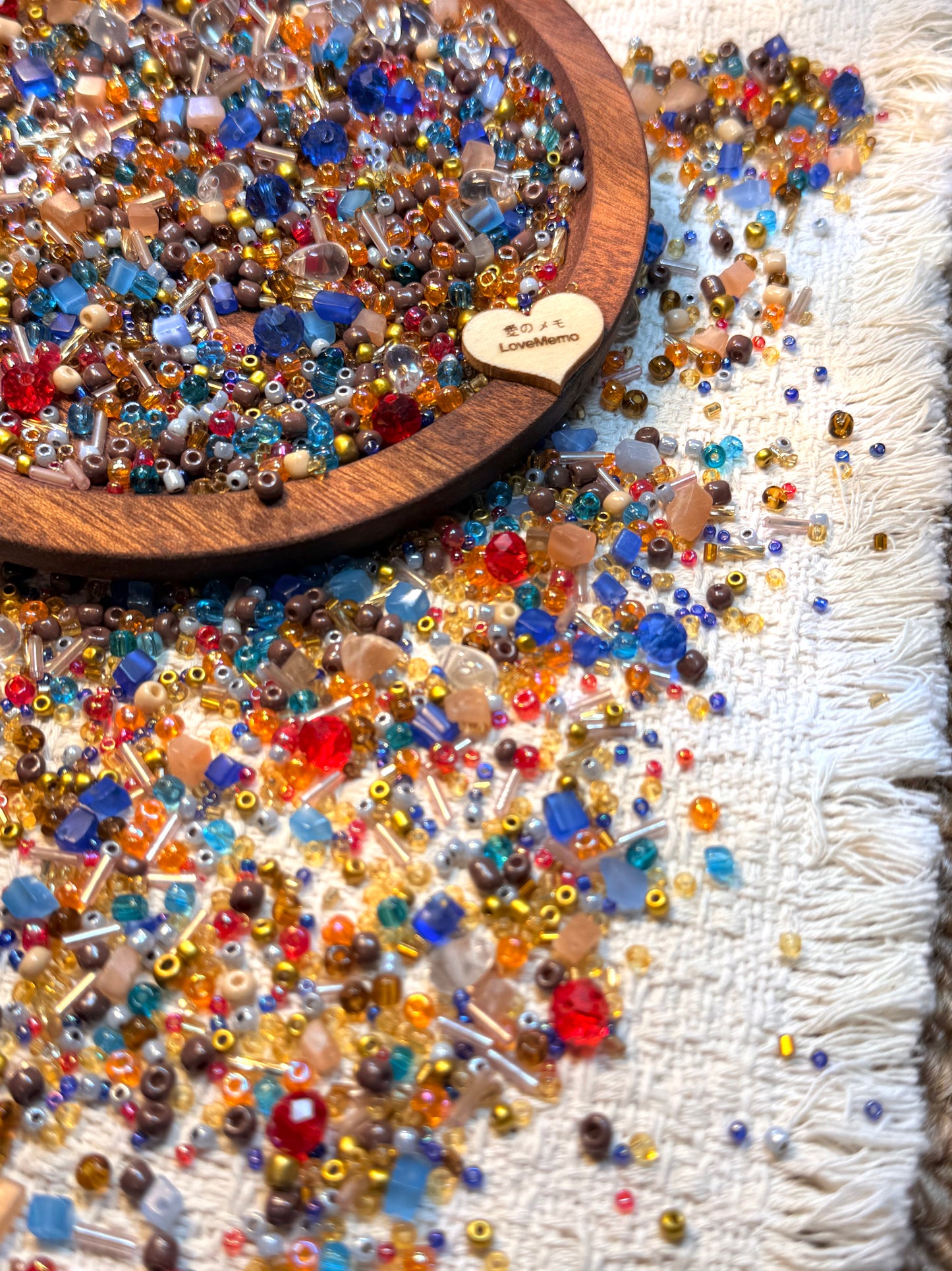 愛のメモ｜海の底の宝物｜ミックスビーズ 30g/60g｜012# ビーズキット、材料セット、ミックス米ビーズ