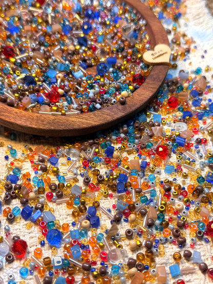 愛のメモ｜海の底の宝物｜ミックスビーズ 30g/60g｜012# ビーズキット、材料セット、ミックス米ビーズ