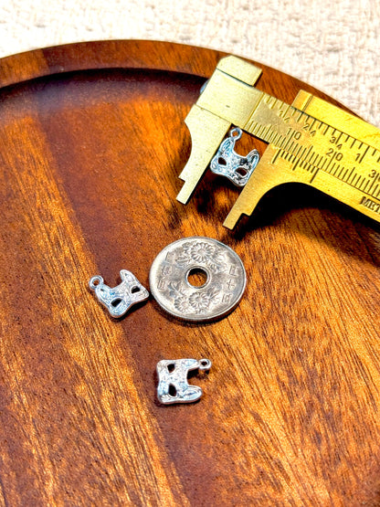 愛のメモ｜立体アーチフォルム・狐面チャーム ビーズ、材料セット、ペンダン、チャーム、ハンドメイド