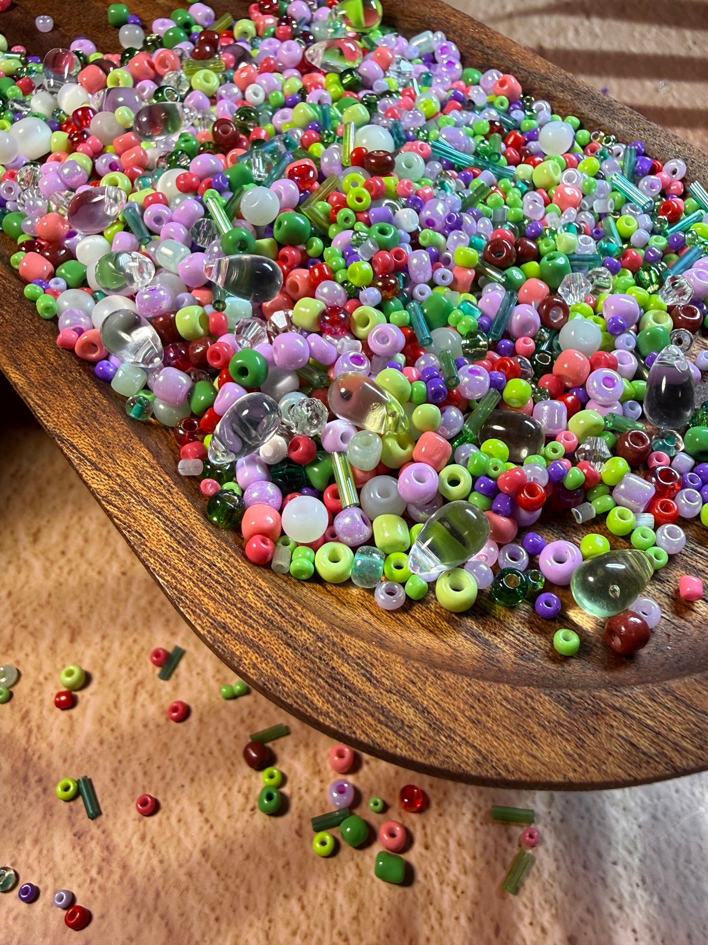 愛のメモ｜熟れはじめのベリー｜ミックスビーズ 60g/30g｜003# ビーズキット、材料セット、ミックス米ビーズ