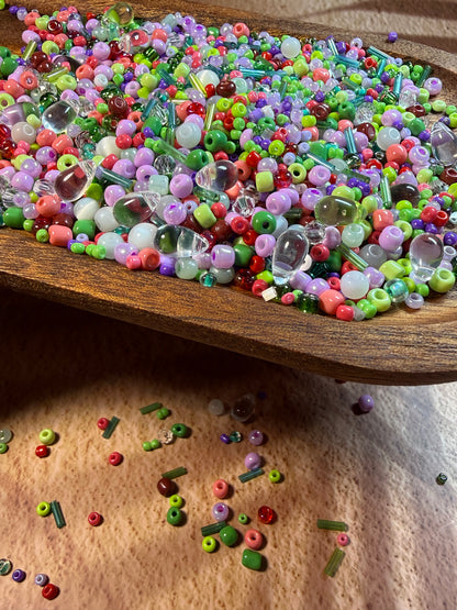 愛のメモ｜熟れはじめのベリー｜ミックスビーズ 60g/30g｜003# ビーズキット、材料セット、ミックス米ビーズ